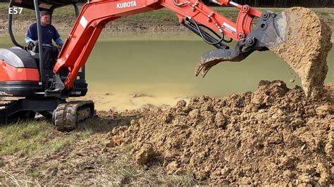 digging pond with mini excavator|How to Dig a Pond with an Excavator: .